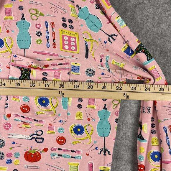 Nick Nora Pajama Lounge Set Womens XL Pink Sewing Seamstress Modal Stretch - Picture 5 of 16